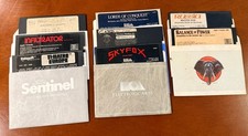 Apple II Software Lot Montezuma  s Revenge Gato Skyfox Infiltrator Tested