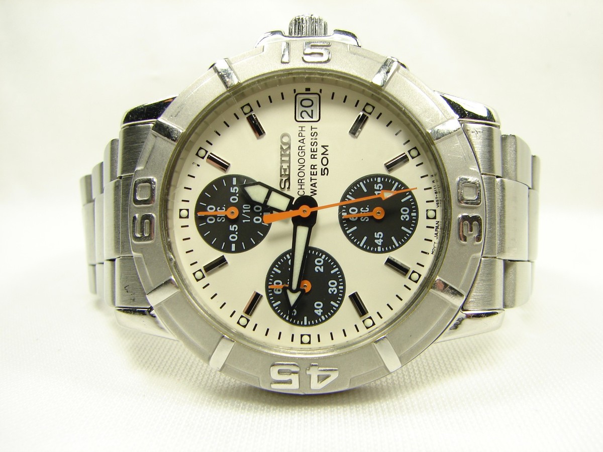 Mens SEIKO V657-8060 Chronograph Watch | eBay