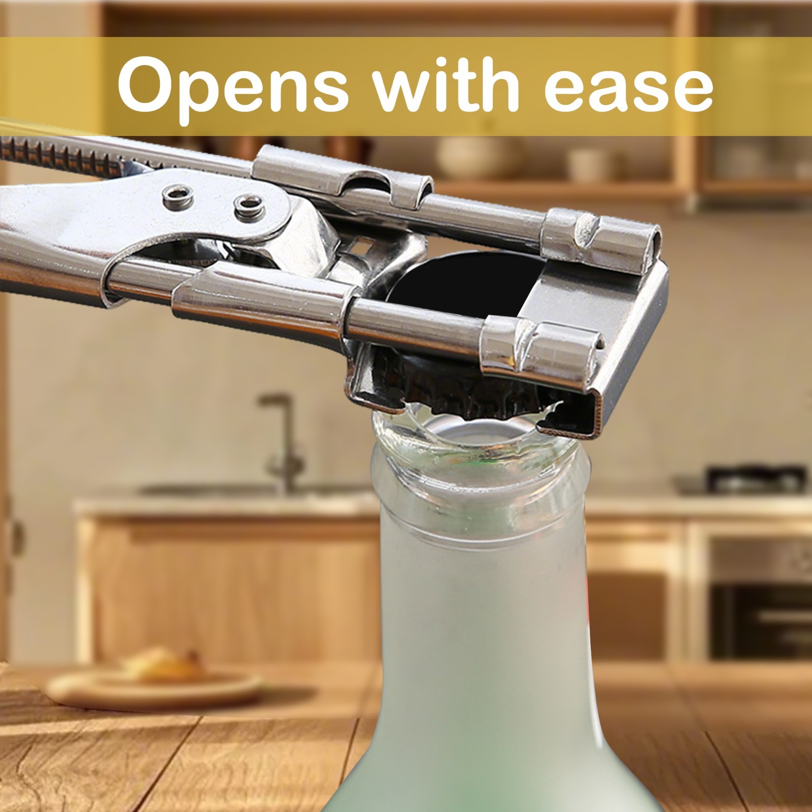 1 Counts Jar Opener for Weak Hands, Multifunctional Adjustable Can Opener, Stain