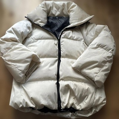 UNIQLO+J Jil Sander Lightweight Down Volume Jacket Ivory Gebraucht
