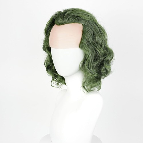 Joker Wig for Men Short Green Synthetic Straight Adult - Picture 5 of 5