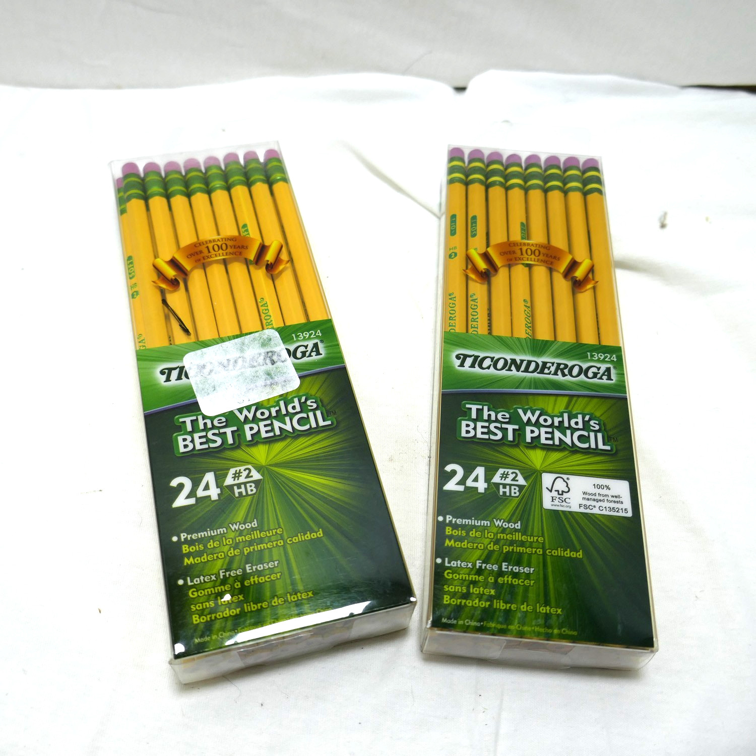 S, 48 Total Pencils Nib #2 Hb. Latex Free Eraser