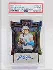 JUSTIN HERBERT 2023 SELECT DIE CUT TIE-DYE JERSEY MATCH AUTO 10/25 PSA 10 Q2596