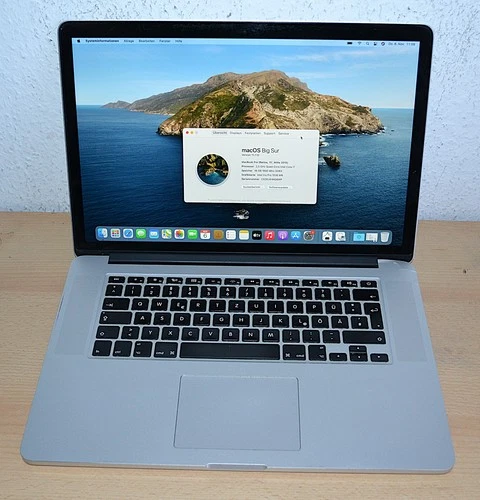 Apple MacBook Pro A1398 2015 15,4'' Intel i7-4980HQ 2,80GHz, 16GB RAM 512GB SSD