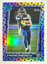 2021 Optic D'Wayne Eskridge Stars Prizm Refractor Rookie SSP RC #219 NFL Rare