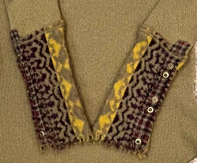 Top térmico tejido gofre We the Free para mujer manga en contraste verde pequeño Foto 2 de 4