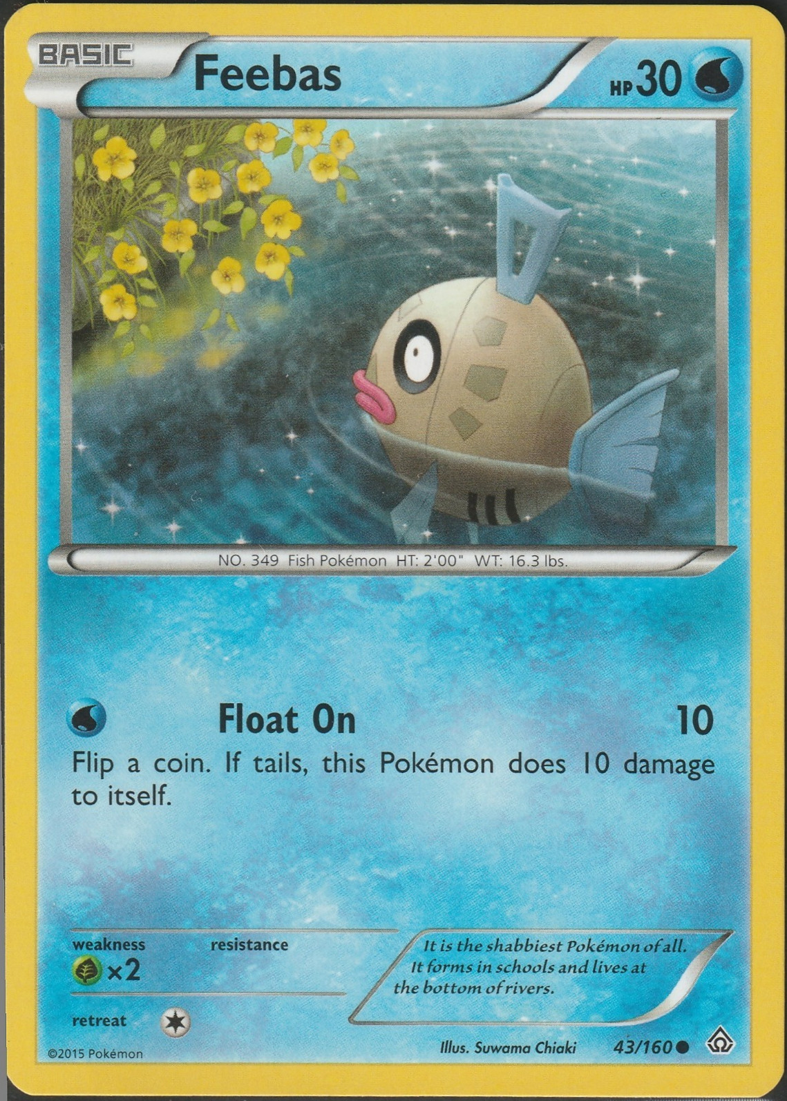 Feebas 43/160 Pokemon - XY Primal Clash LP