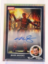 2025 Topps Chrome Deadpool Silver Auto Mark Brooks Marvel Comic Book Artist