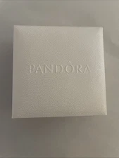 Pandora Empty Gift Box (3.5"x3.5"x1.6") Necklace Bracelet Packaging White Square