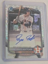 2025 Bowman Chrome Bryce Boettcher Mini Diamond Auto 50/100 Astros