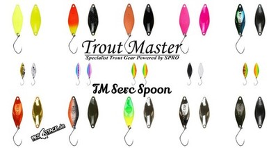 Spro Trout Master Serc Spoon Forellen Köder Blinker Zink 1,6 g./ 2,5 g./ 3,5 g.