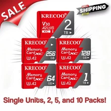 Micro SD Card Ultra 32GB 64GB 128GB 256GB 1TB 2TB Class 10 TF Wholesale Lot