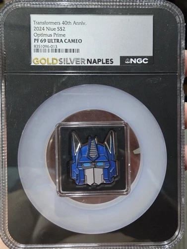 Transformers 40th Anniversary 2024 Niue -Optimus Prime  1 oz Silver  NGC PF69 UC