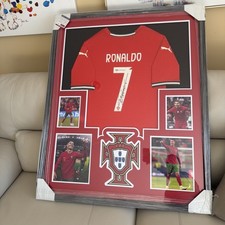 CRISTIANO RONALDO Signed Framed Puma Soccer Jersey PSA DNA Certified