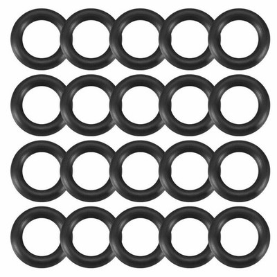 20Pcs 10mm x 2mm Black Flexible Nitrile Rubber O Ring Oil Seal Washer Grommets K