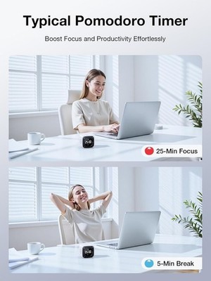 Farerkass Pomodoro Timer Cube Digitale Timer Studio 5 10 30 60 Minuti e Conto Alla Rovescia Personalizzato Utilizzato In Ufficio, Studio, Bambini, Cucina In Cucina, Esercizio Fisico
