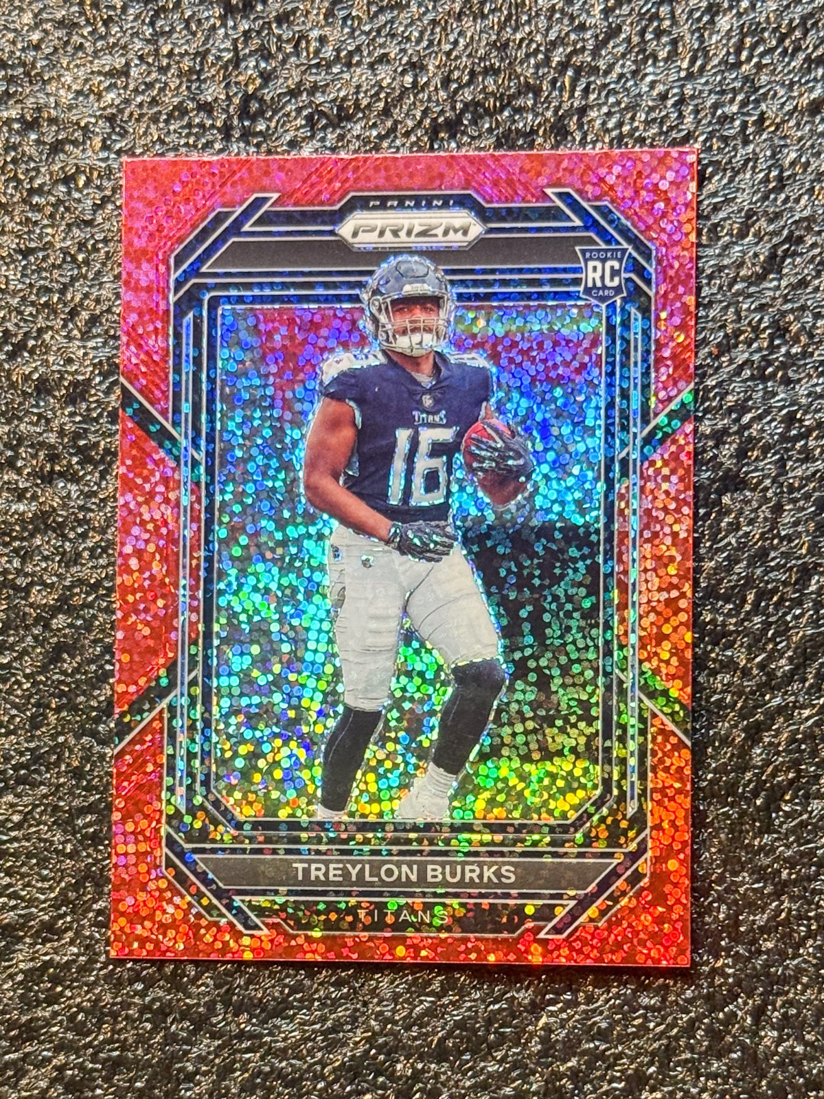 2022 Panini Prizm Treylon Burks RC Red Sparkle SP ROOKIE TITANS #313