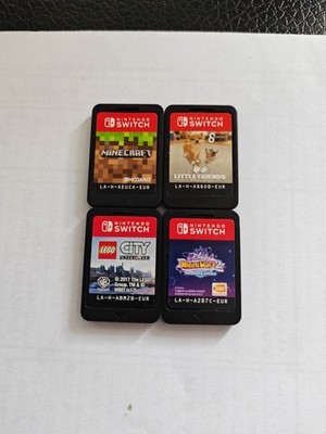 Nintendo Switch 4 Spiele Familie Konvolut Minecraft, Disney, Lego City, Friends funktioniert