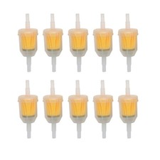 10 Plastic Motor Inline Gas Oil Fuel Filter Small Engine For 1/4'' 5/16" Line US