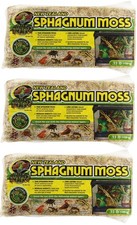 Zoo Med 3 Pack New Zealand Sphagnum Moss 3.3 lb Each