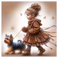 FHBUBPUP Dog Diamond Art Kits for Adults - 5D 12X12 Inch, Multicolored