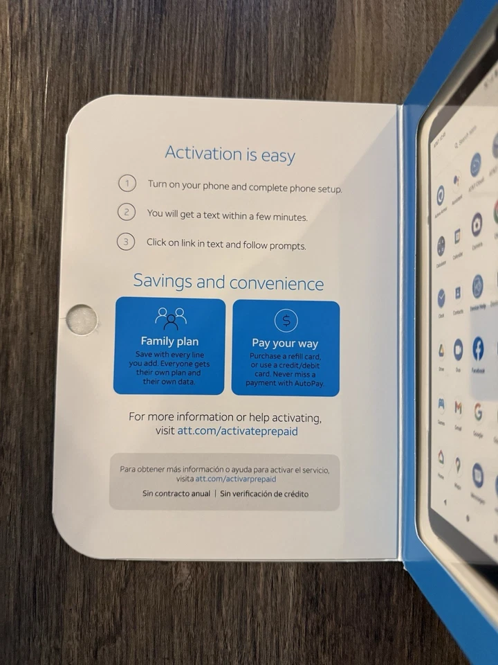 AT&T Prepaid Motivate 3, 32GB Storage, Graystone Color - Image 3 of 4