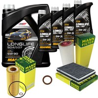 Inspektionspaket 9L Mannol Longlife 5W-30 FüR BMW E65 E66 E67 730 Ld 730D