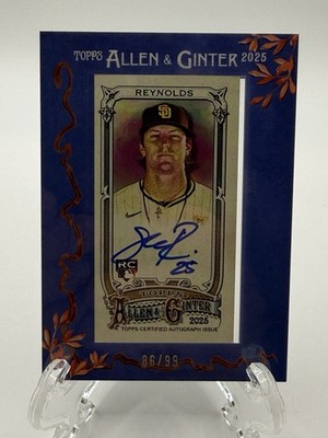 2025 Topps Series 1 Autographed Sean Reynolds MA-SR /99