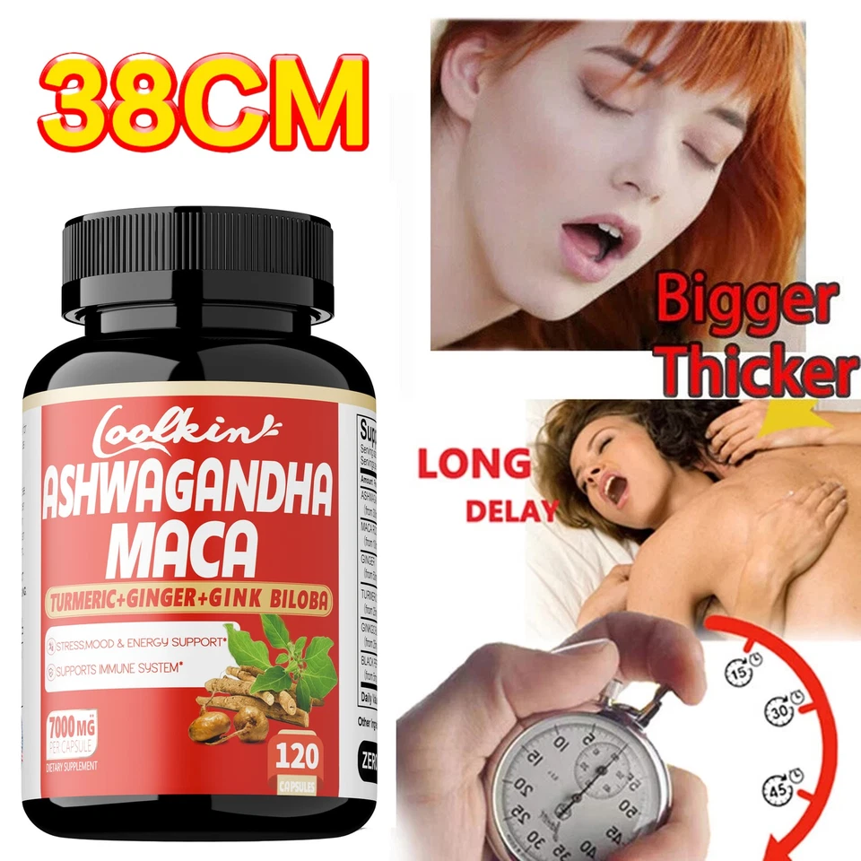 COOLKIN Ashwagandha & Maca 7000mg – Testosteron-Booster Für Männer, Energie Und Ausdauer