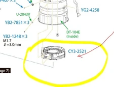 Canon EF 600mm F/4.0 L IS USM Lens III 4th Group Image Stabilizer Parts Mark III