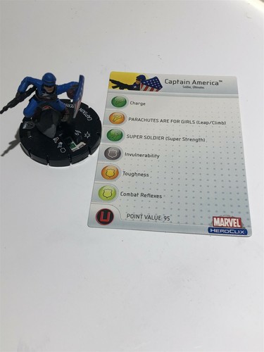 Heroclix Avengers - Captain America #001 with Card - Picture 4 of 5