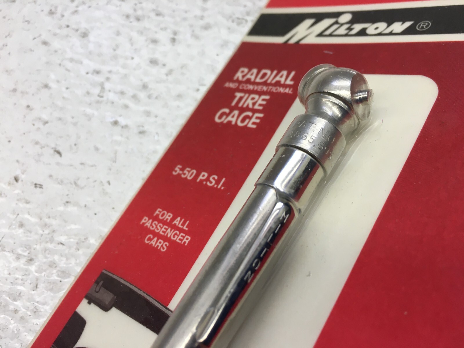 Box of 10 Milton Tire Air Pressure Gauge Pencil Type 5 50 Lbs S921