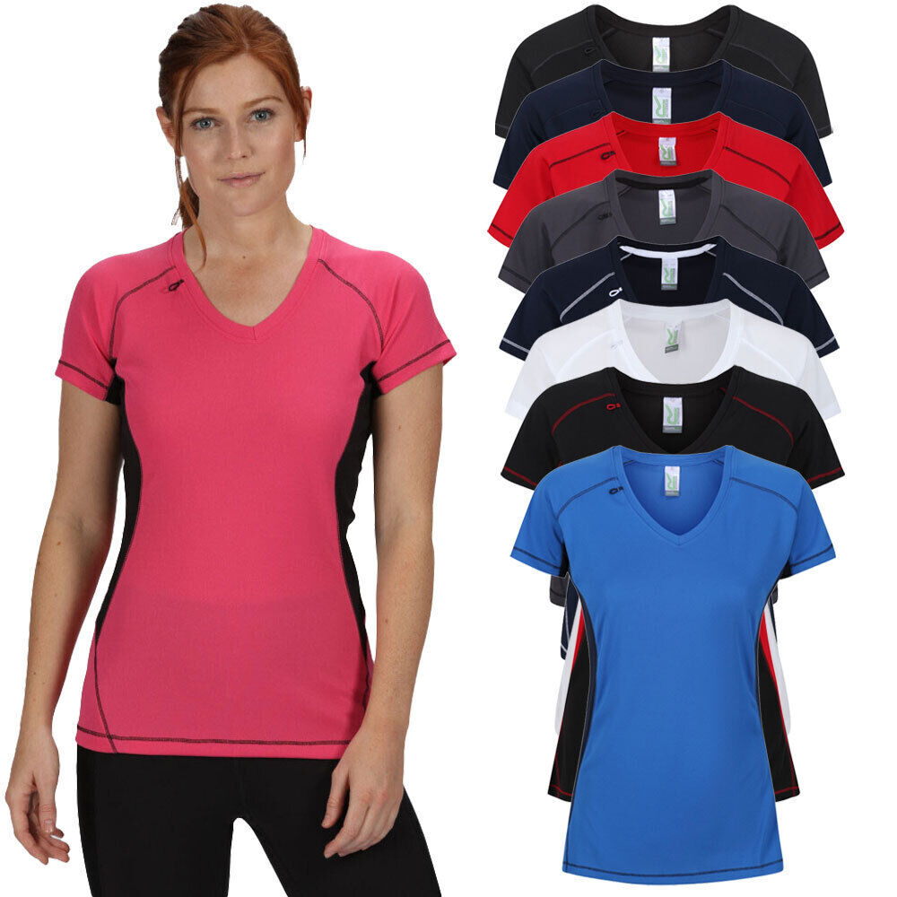 Regatta T-shirt Beijing Pour Femme, Respirant, Antibactérien, Coutures Plates, Boucle Pour écouteurs