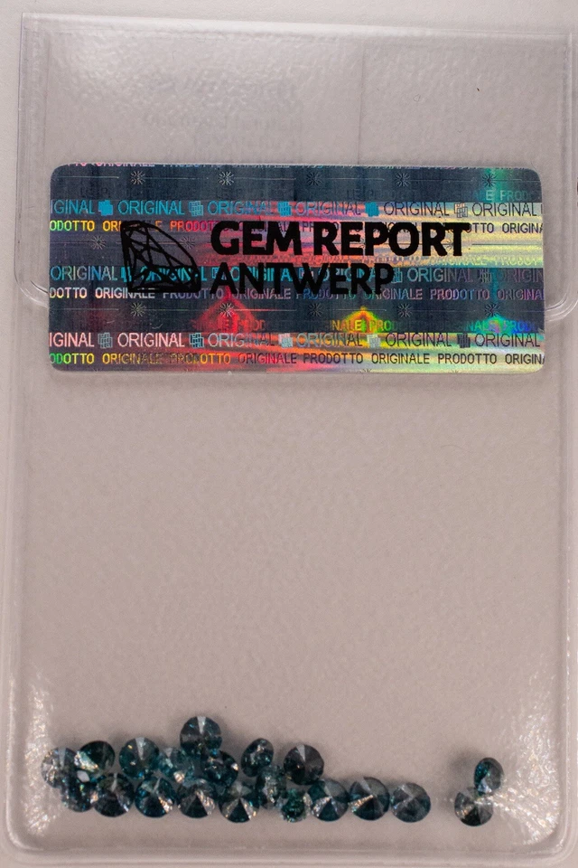 Натуральные фантазийные синие/интенсивные голубые бриллианты 4,50 карата 20 штук (ЗАПЕЧАТАННЫЕ ПРОВЕРЕННЫЕ) - Изображение 3 из 4