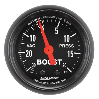 AutoMeter 2601 Z-Series Mechanisches Boost/Vakuummeter