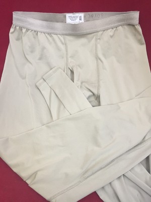 ONE PAIR MILLIKEN Lightweight Cold Weather Drawers Pants Long Johns Sand Tan