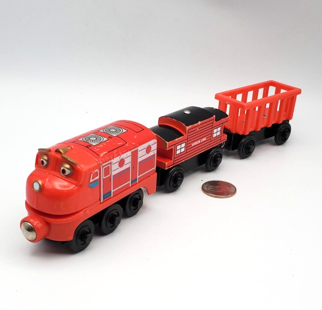 Thomas Friends Wooden Railway Train Chuggington Wilson Caboose Circus Car  Lot x3