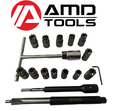 Pulitore Iniettori Diesel Set Di Strumenti Per Taglierina Per Sedile Iniettore Diesel Da 5 Pezzi K - Foto 11