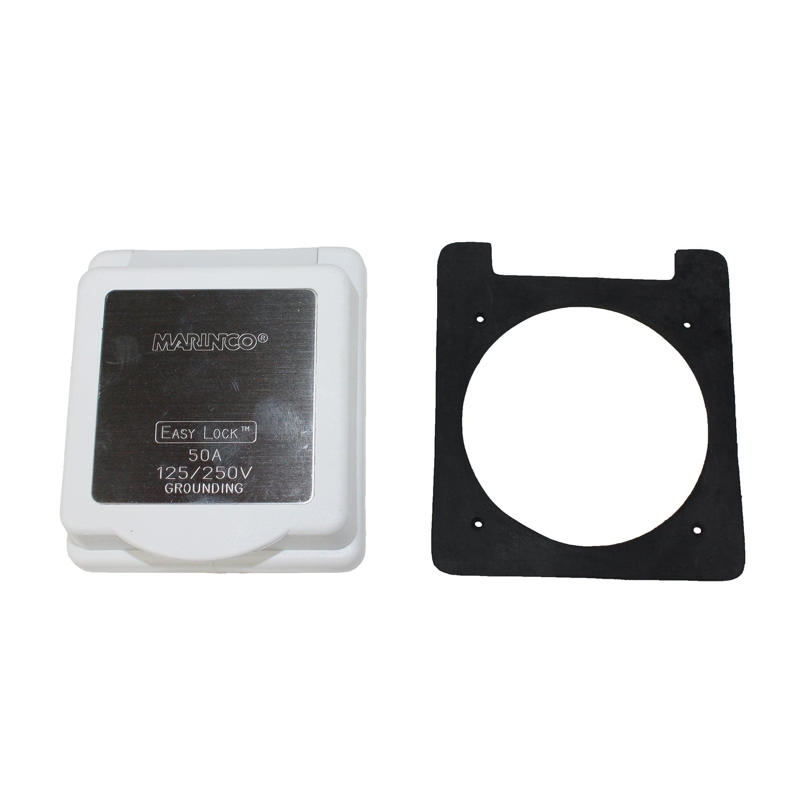 Marinco 6353ELCB Inlet Cap and Bezel – 50Amp 125/250Volts