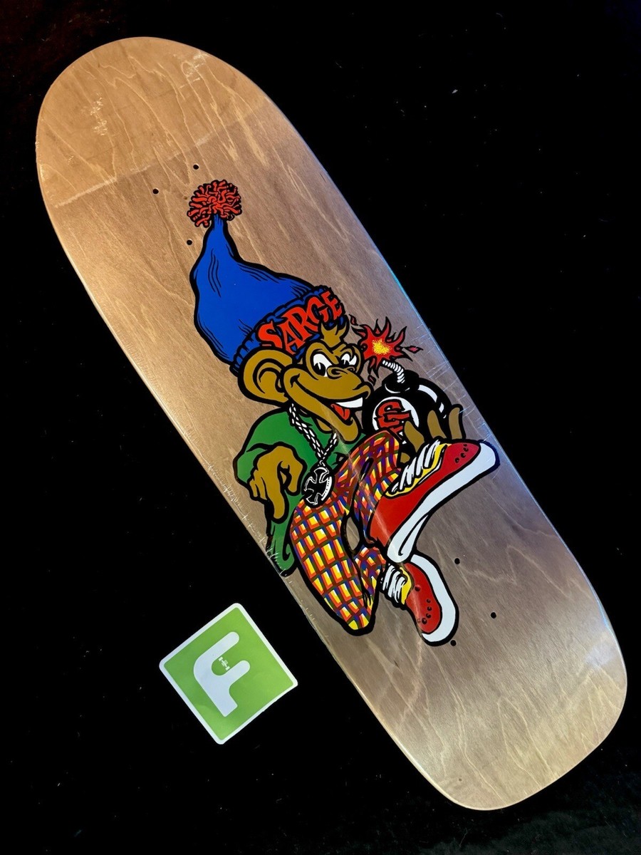 RARE Danny Sargent Monkey Bomber New Deal Skateboard Deck Shaped