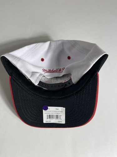 Chicago Blackhawks Herrenmütze hohe Krone Struktur Druckknopflasche Mitchell & Ness rot - Bild 4 von 4