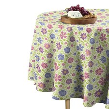Pastel Floral Signature Round Tablecloth Assorted Sizes