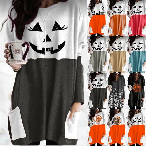 Womens Oversized Long Sleeve Midi Dress 