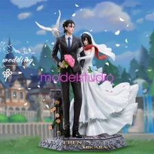 LC Studio Attack on Titan Wedding Resin Statue in stock Mikasa Eren Jaeger 37cm