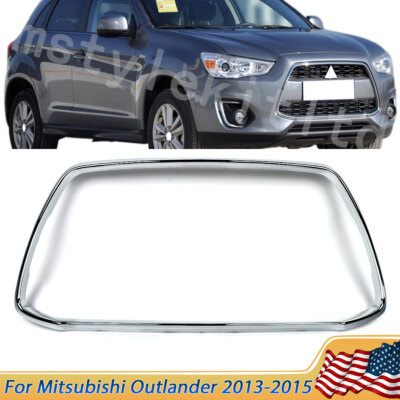 Front Trim Grill Chrome Molding For 2013-15 Mitsubishi Outlander Sport ASX RVR