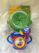 NEW Nuby Pack Snack Keeper w/ Handles, No Spills, Toddler Training, BPA Free