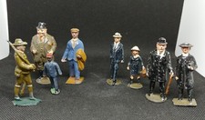 8 Assorted Vintage Antique Lead Metal Cast Figures - Made In England