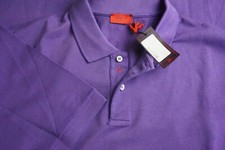 Isaia Napoli Polo Jersey Purple Short Sleeve Cotton Polo Shirt S BRAND NEW