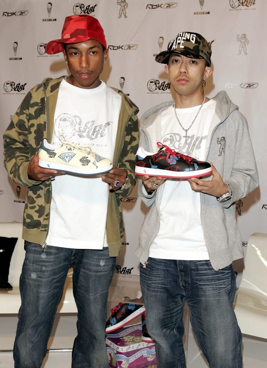 BAPE RED CAMO TRUCKER HAT PHARRELL NERD OG A BATHING APE NIGO ERA 💎