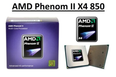 AMD Phenom II X4 850 Quad Core Prozessor 3,3 GHz, Sockel AM2+/AM3, 95 W CPU